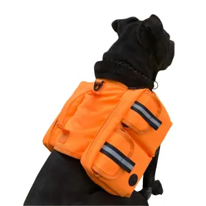🐾 ADVENTURE-READY DOG BACKPACK HARNESS – ORANGE
