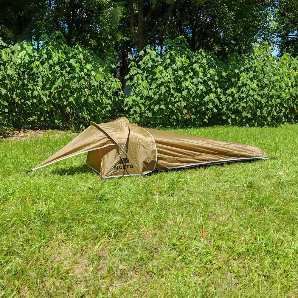 1 Person Backpacking Tent Single Person Camping Hiking Travel Outdoor Survival Gear Easy Set Up and Lightweight One Man Tent
