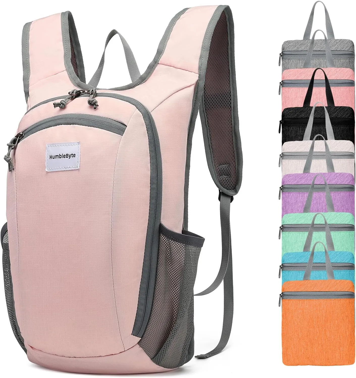 10L Lightweight Hiking Bag Small Daypack Hiking Backpack Foldable Outdoor Bag for Women(Pink)