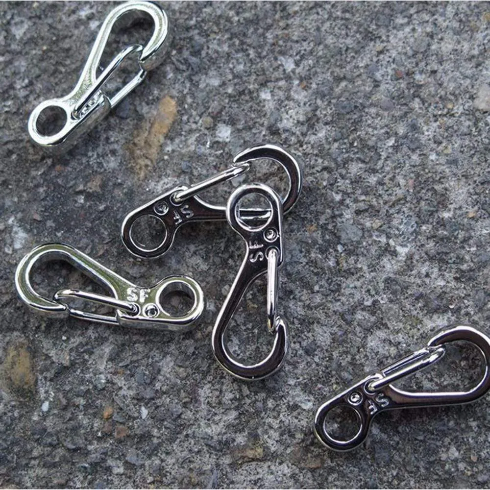 10PCS Mini SF Spring Backpack Clasps & Climbing Carabiners