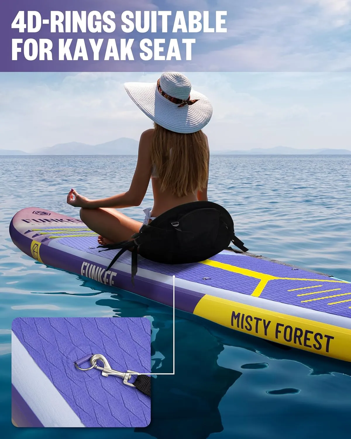 11’×34"×6" Extra Wide Inflatable Stand Up Paddle Board, Sup Board with Removable Fins, Backpack, Floating Paddle, Safety Leash, Floating Phone Case for Adults & Youth of All Skill Levels