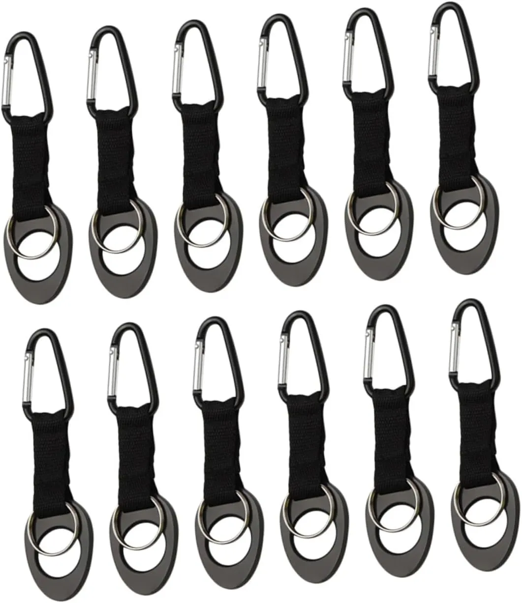 12Pcs Durable Backpack Water Bottle Buckles Secure Outdoor for Hiking Camping and Travel Hands Water Bottle Holder Clips for Adventure Enthusiasts