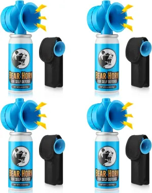 1.4oz Bear Horn Self Defense 123dB Loud Air Horn Audible up to 1/2 Mile Safety Air Horn for Wild Animals Bear Alarm for Hiking Climbing Camping and Outdoor Protection