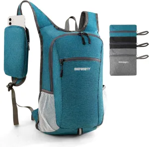 15L Hiking Backpack Travel Daypack Lightweight Small Foldable Packable Back Pack for Men and Women (Blue, 15L)
