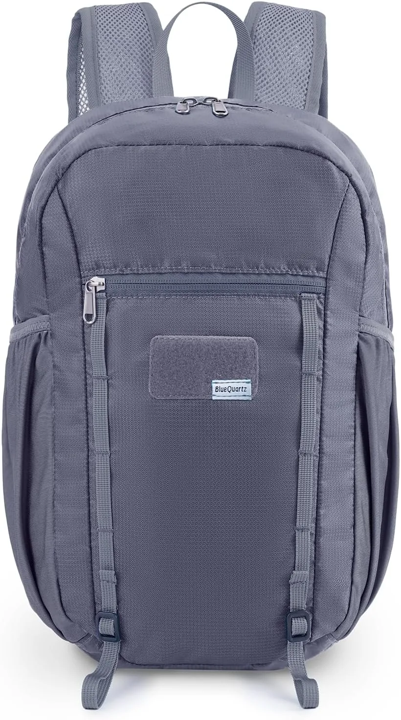 15L Small Hiking Backpack with Chest Pockets for Phone, Ultralight Hiking Daypack with Sternum Straps, Lightweight Foldable Packable Back Pack for Women Men(patent pending)