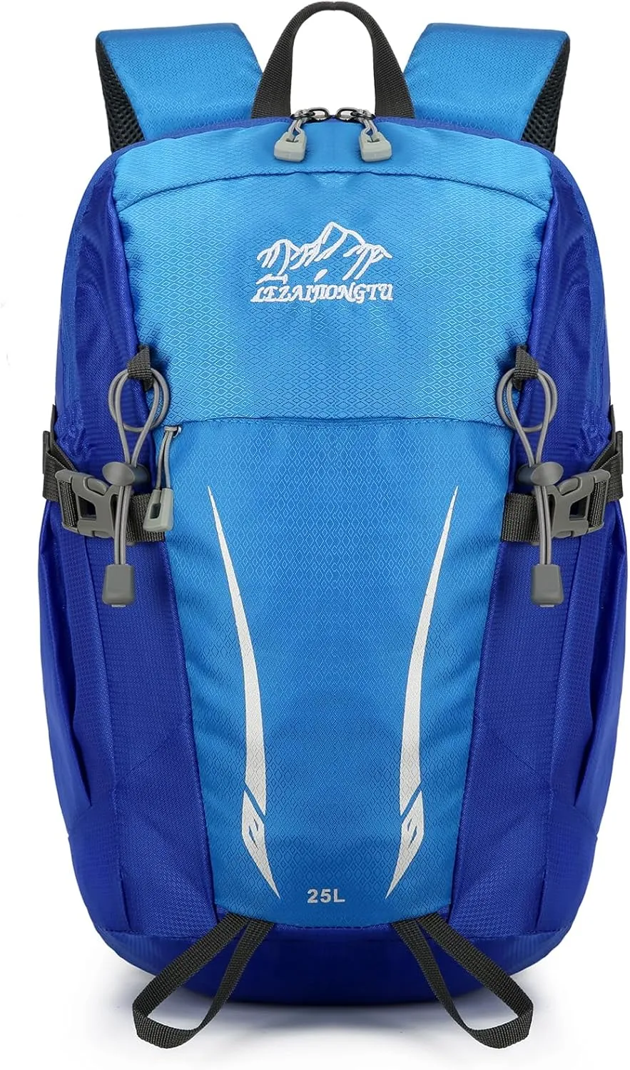 15L Small Hiking Daypack for Men Women, Waterproof Breathable Rucking Hiking Backpack with Chest Strap, Lightweight Travel Backpack for Outdoor, Blue