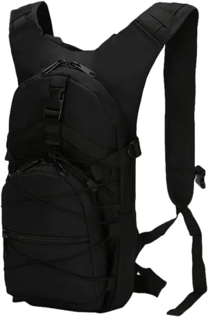 1PC Hiking Backpack Bike Backpack Walking Backpack 15L Camouflage Casual Waterproof Multi-Pocket Tactical Sport Travel Trekking Bag Army Backpack for Men and Women Black, Hiking Backpack/3151