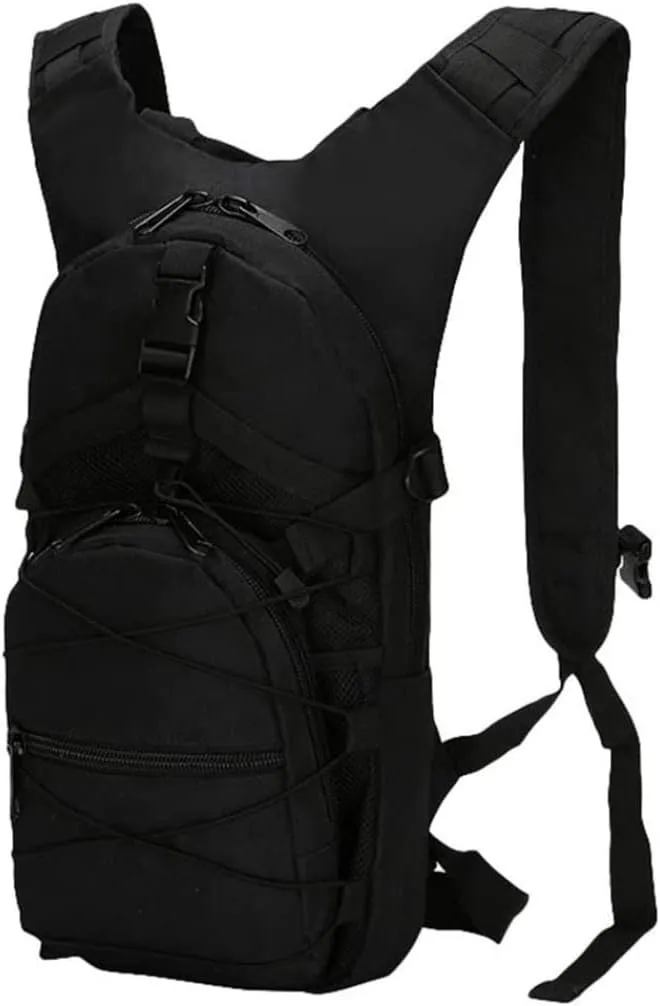 1PC Hiking Backpack Bike Backpack Walking Backpack 15L Camouflage Casual Waterproof Multi-Pocket Tactical Sport Travel Trekking Bag Army Backpack for Men and Women Black, Hiking Backpack/3151