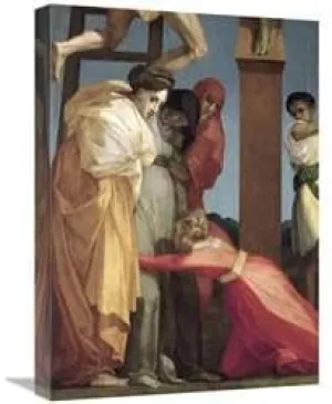 22 in. Descent from The Cross - Detail Art Print - Rosso Fiorentino