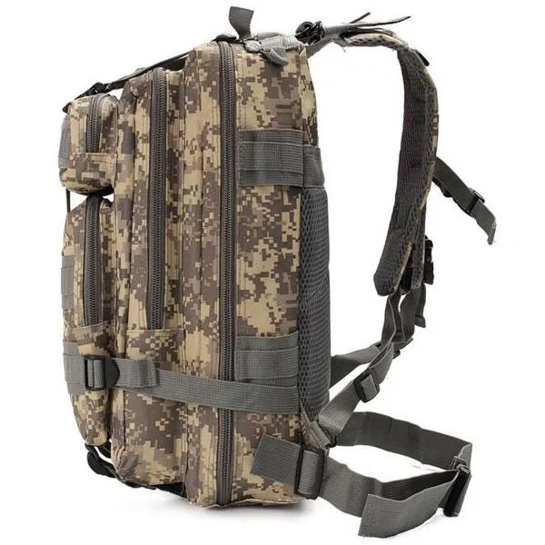 25L Outdoor Military Tactical Camping Hiking Trekking Backpack Rucksack ACU Digital