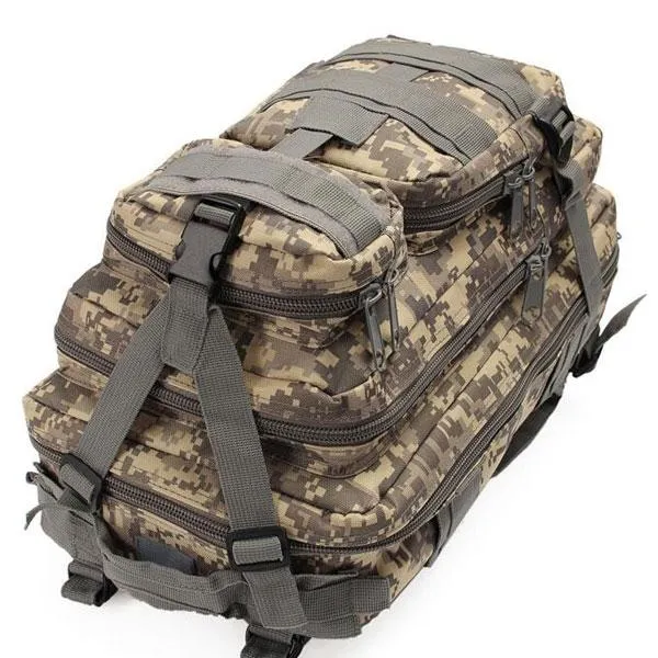 25L Outdoor Military Tactical Camping Hiking Trekking Backpack Rucksack ACU Digital