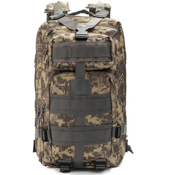 25L Outdoor Military Tactical Camping Hiking Trekking Backpack Rucksack ACU Digital