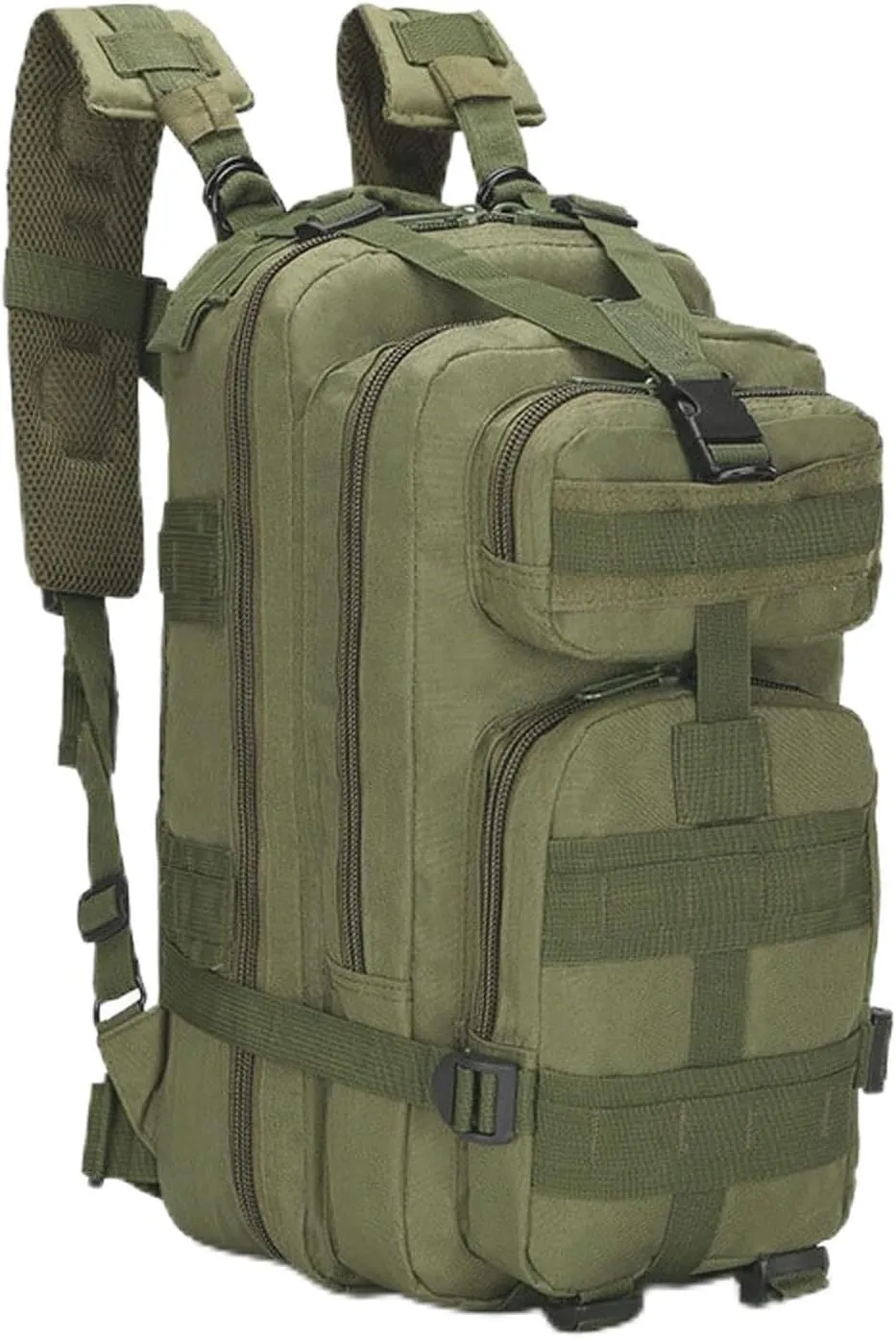 25L Tactical Hiking Backpack, Lightweight Military Outdoor Bag for Men and Women, Camping and Climbing Sports Pack (Green)