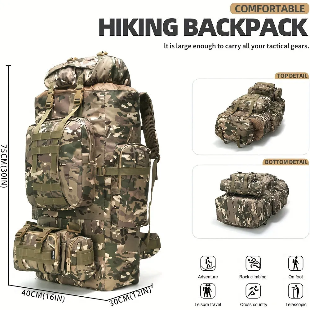 26.42-Gallon Tactical Nylon Backpack | Waterproof