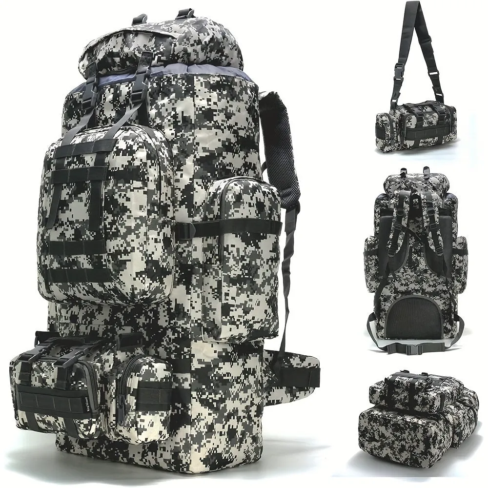 26.42-Gallon Tactical Nylon Backpack | Waterproof