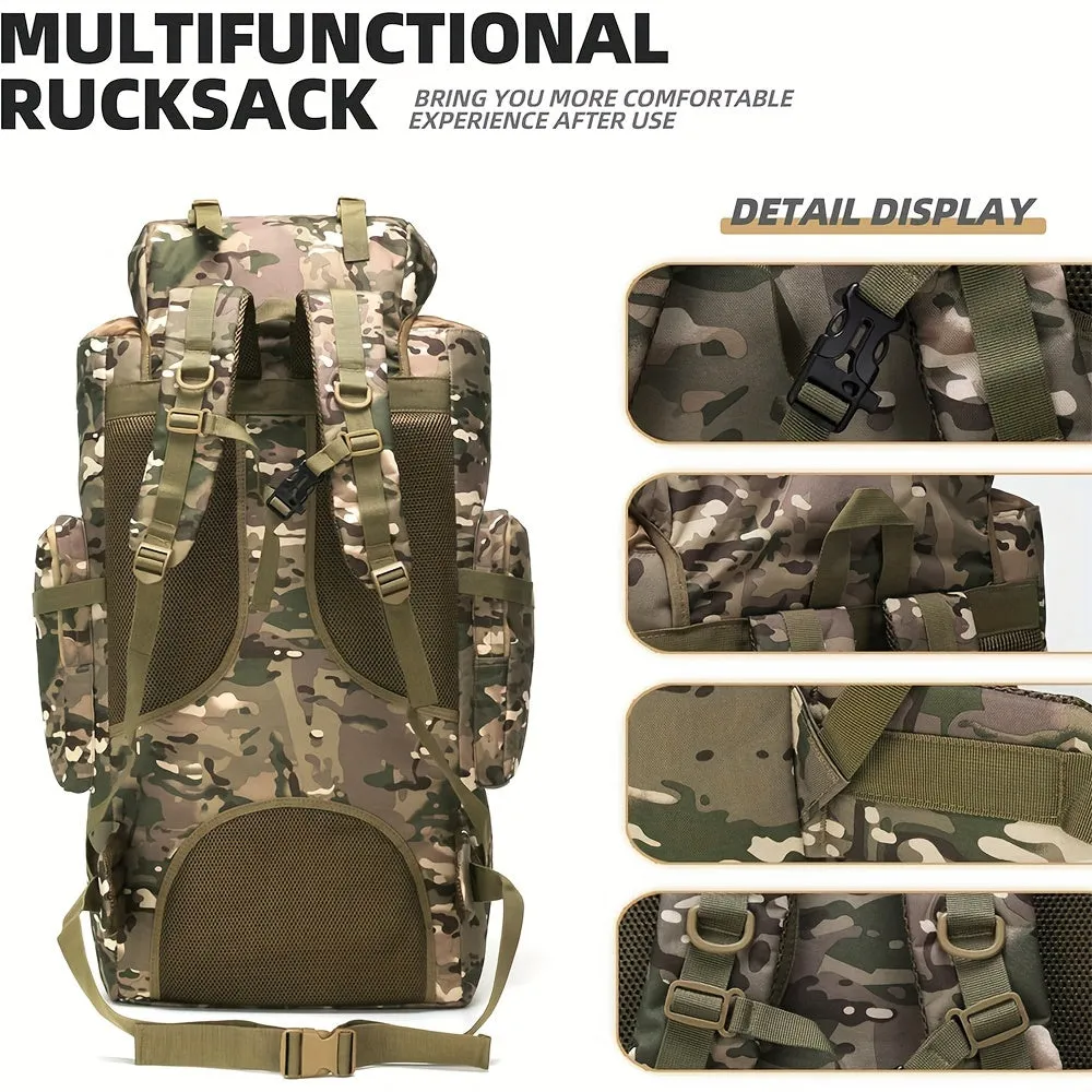 26.42-Gallon Tactical Nylon Backpack | Waterproof