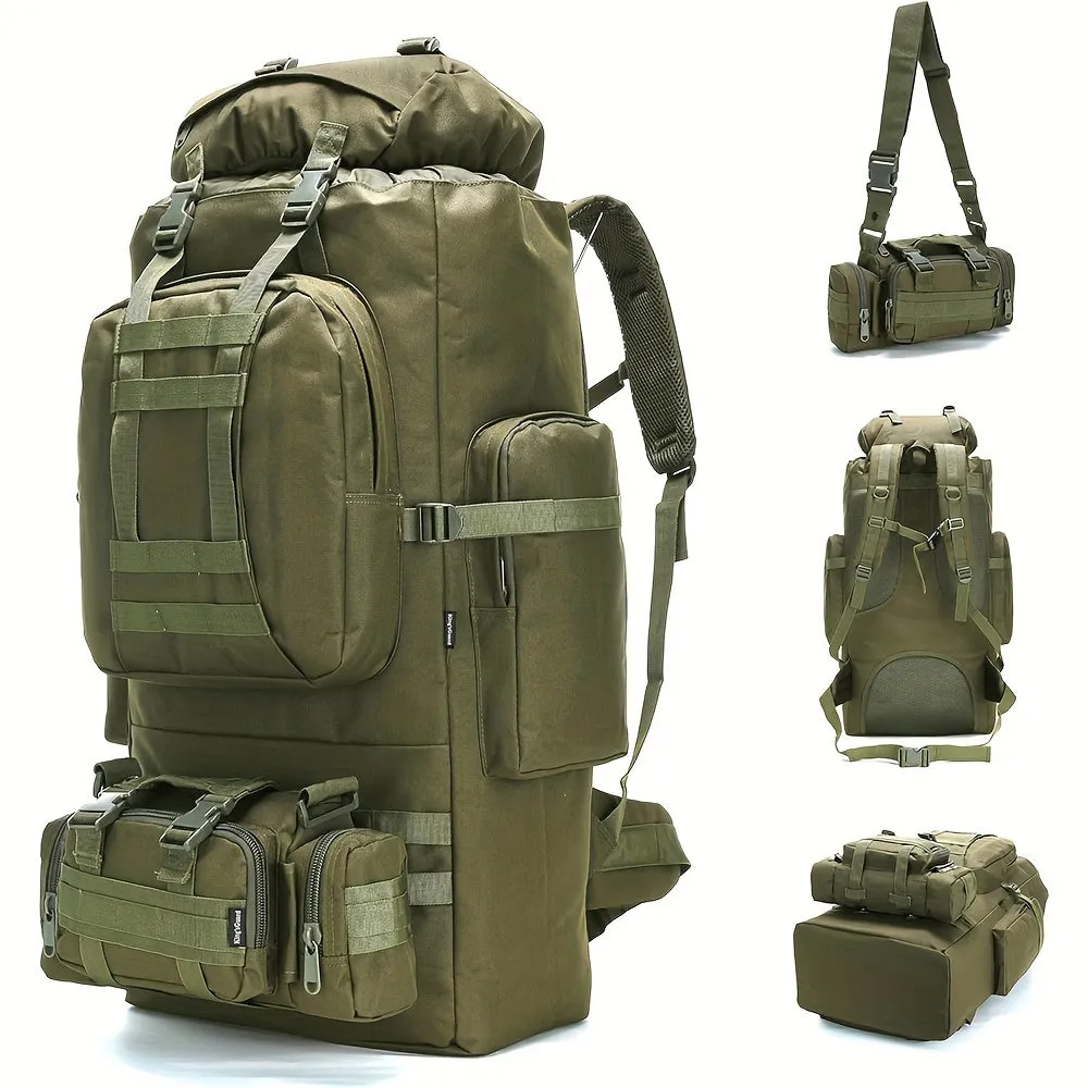 26.42-Gallon Tactical Nylon Backpack | Waterproof