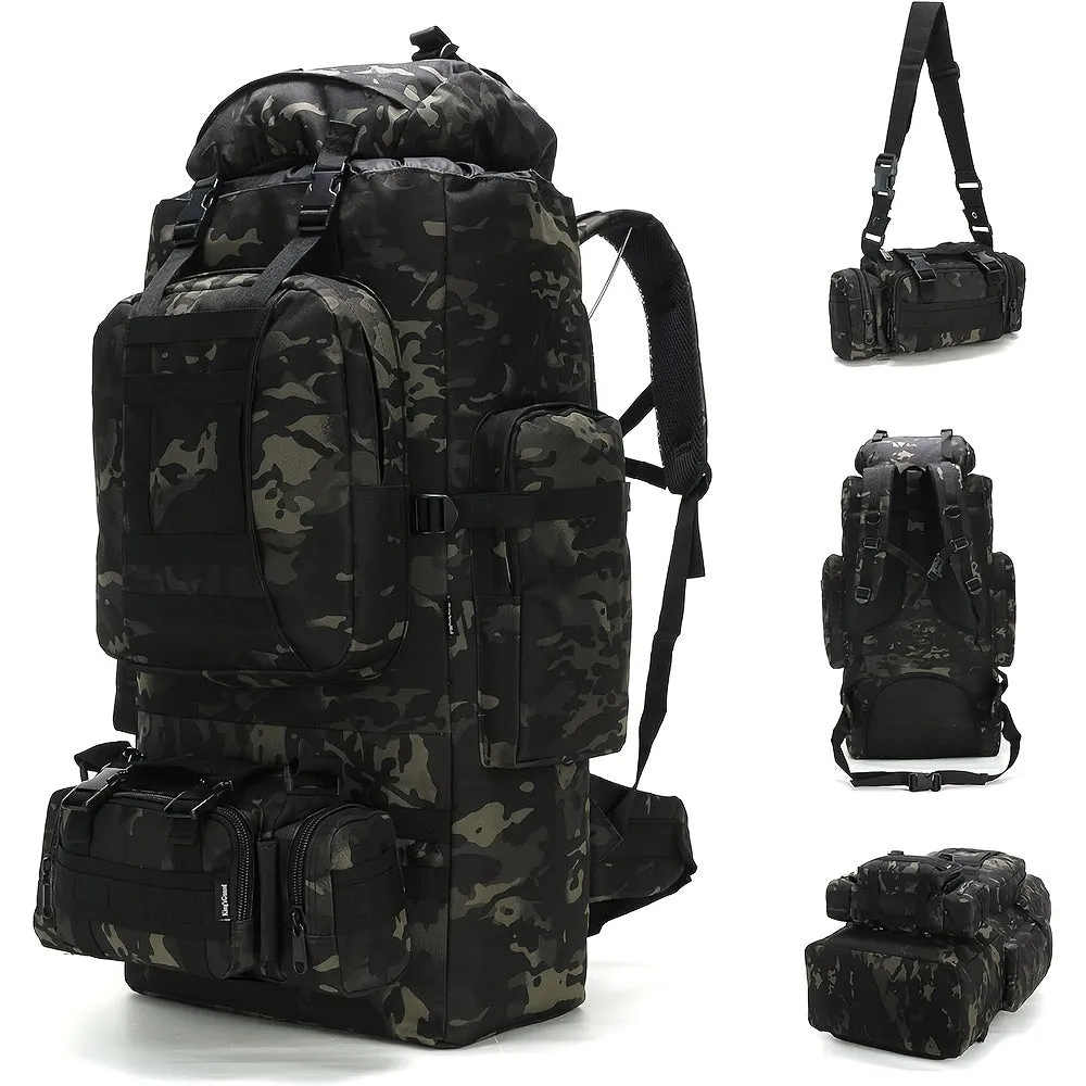 26.42-Gallon Tactical Nylon Backpack | Waterproof
