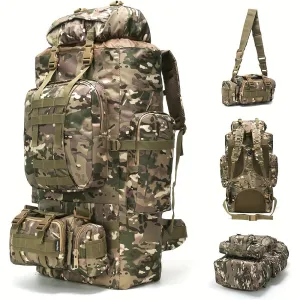 26.42-Gallon Tactical Nylon Backpack | Waterproof