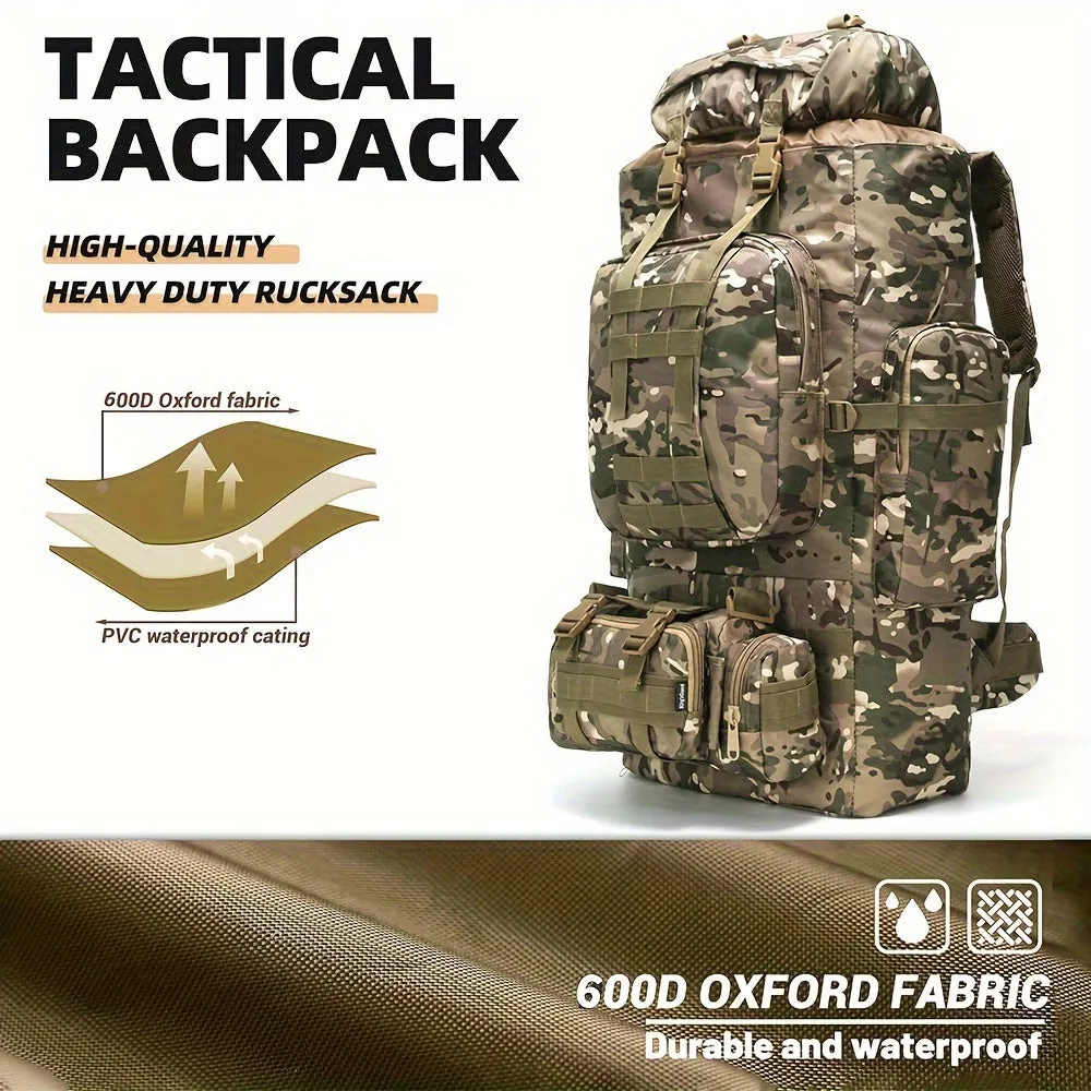 26.42-Gallon Tactical Nylon Backpack | Waterproof