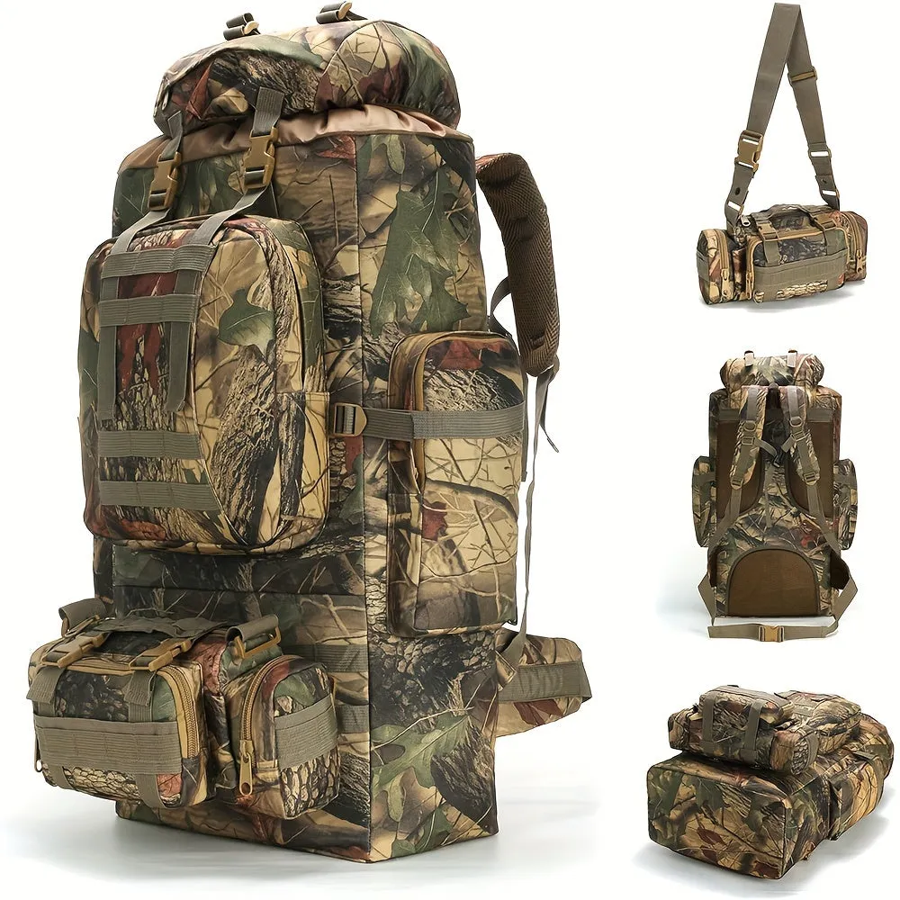 26.42-Gallon Tactical Nylon Backpack | Waterproof
