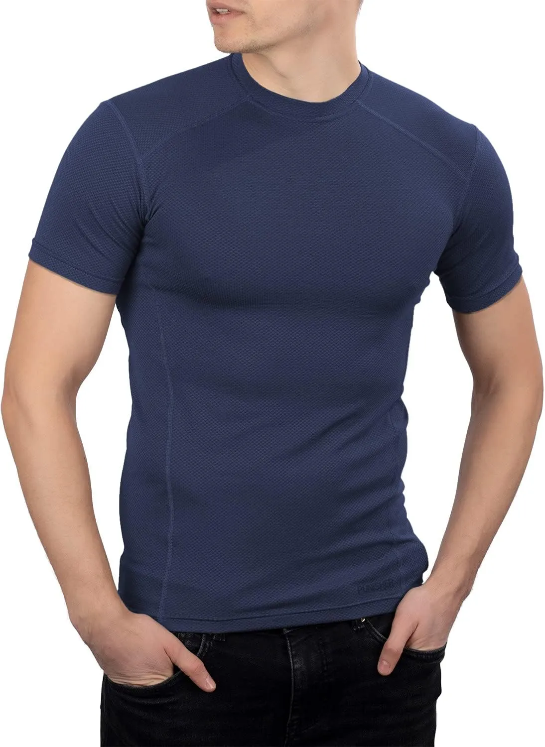 281Z Mens Military Moisture Wicking Base Layer T-Shirt - Tactical Training Army Professional - Polartec Delta - Odor Resist
