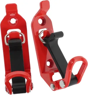 2pcs Metal Shovel Mounting Bracket for Car Roof Rack Secure Clamp Holder for Shovel Tools and Equipment Versatile Installation for Walls and Ladders Stable and Stylish Design