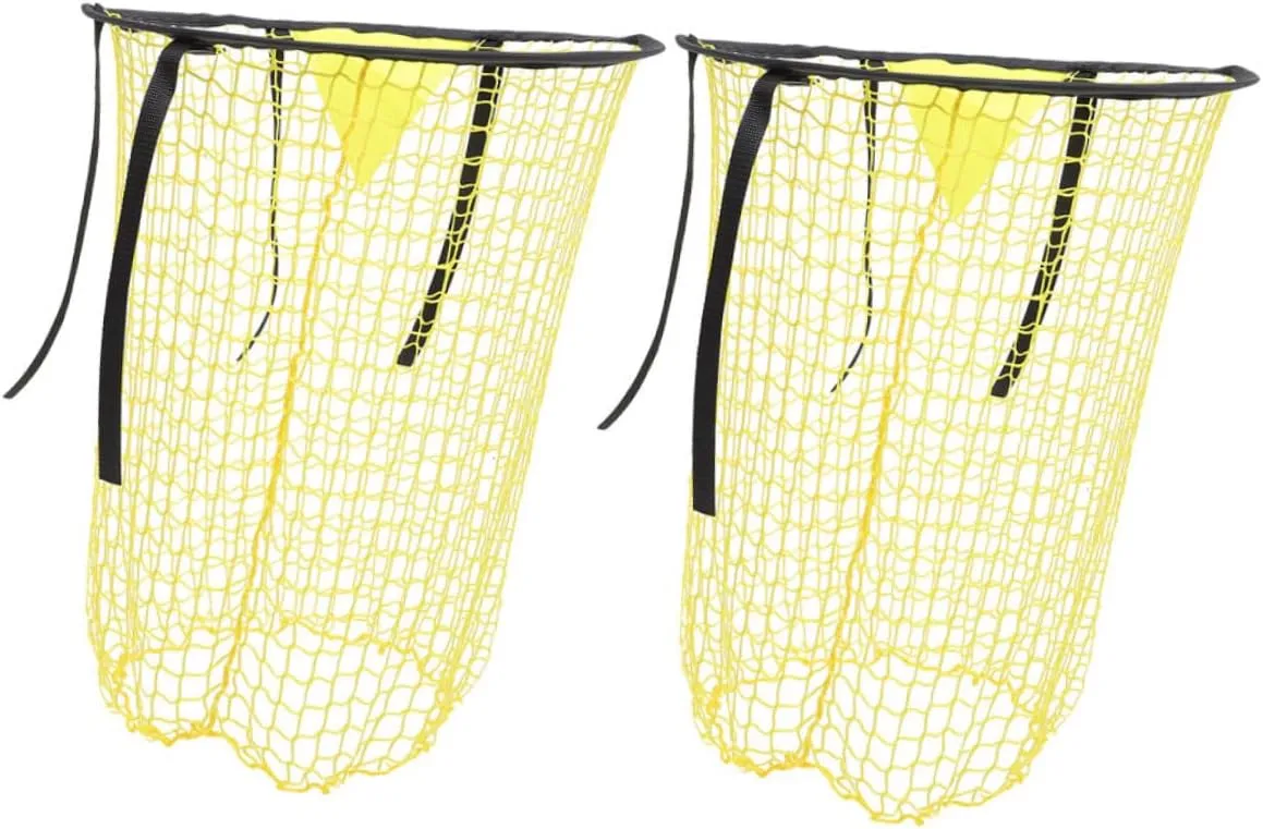 2pcs Portable Soccer Nets for Youth Training Accurate Football Practice Goals Quick Setup Shooting Nets for Backyard