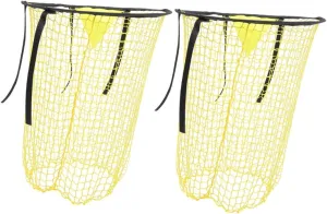 2pcs Portable Soccer Nets for Youth Training Accurate Football Practice Goals Quick Setup Shooting Nets for Backyard