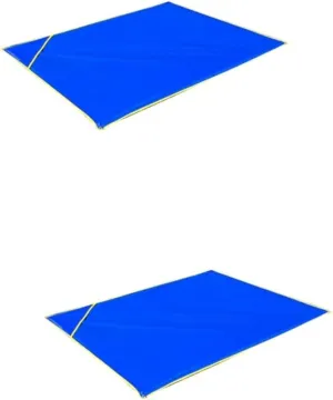 2pcs Waterproof Oxford Clothing Floor Mat Picnic Garden Ground Camping Tarps Waterproof Blanket Outdoor Rug Footprint Blanket Adults Outdoors Outdoor Camp Mat Fabric Tarpaulin Blue