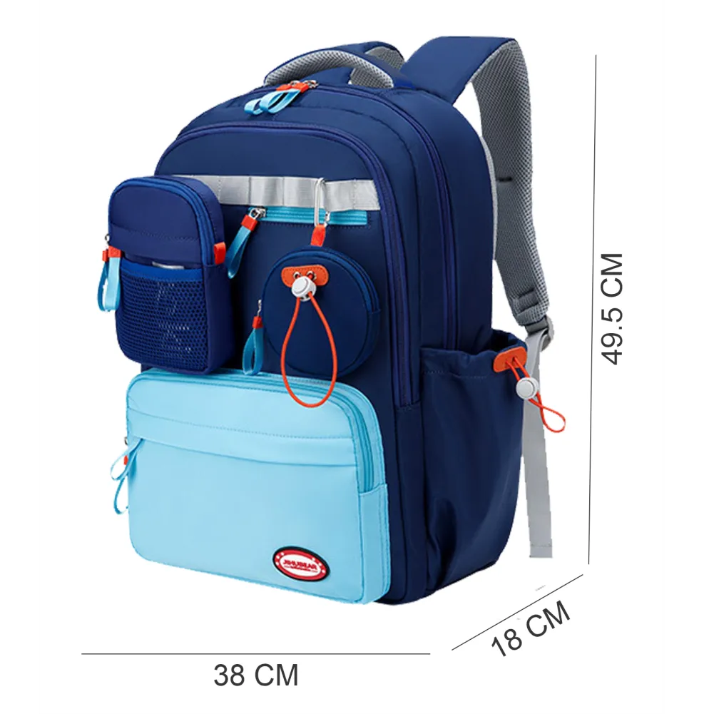 3 in one Blue Shaded School Backpack for Older Kids & Adults