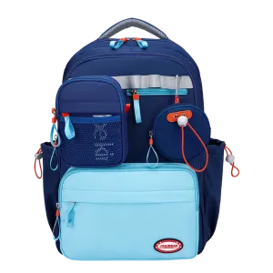 3 in one Blue Shaded School Backpack for Older Kids & Adults