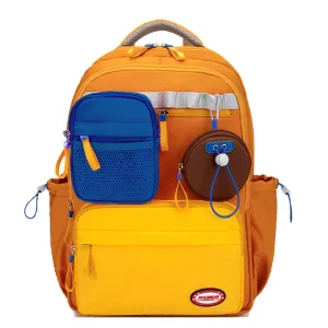 3 in one Orange Shaded School Backpack for Older Kids & Adults