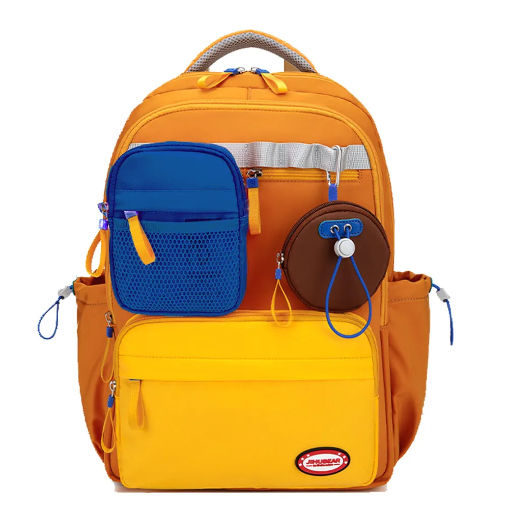 3 in one Orange Shaded School Backpack for Older Kids & Adults