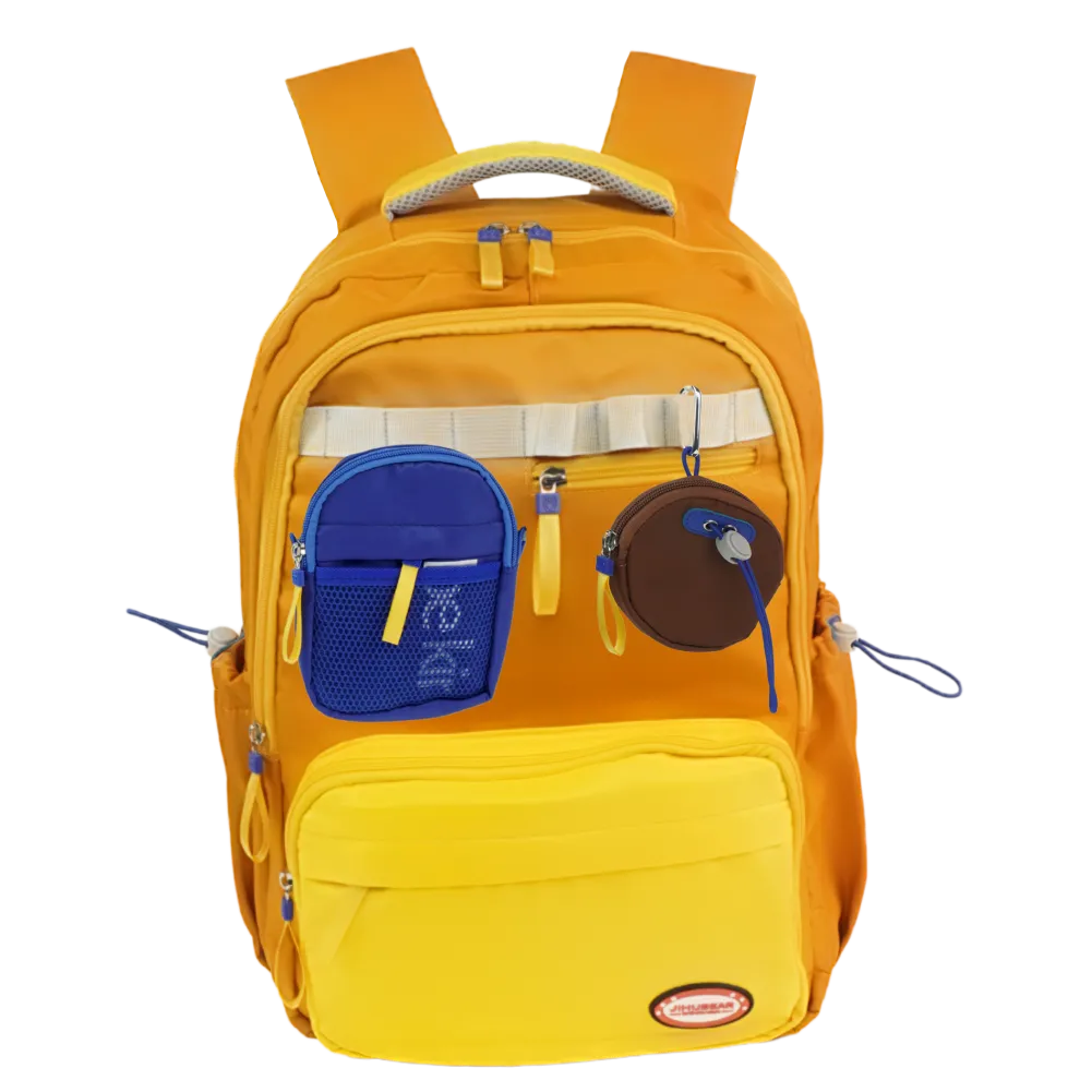 3 in one Orange Shaded School Backpack for Older Kids & Adults