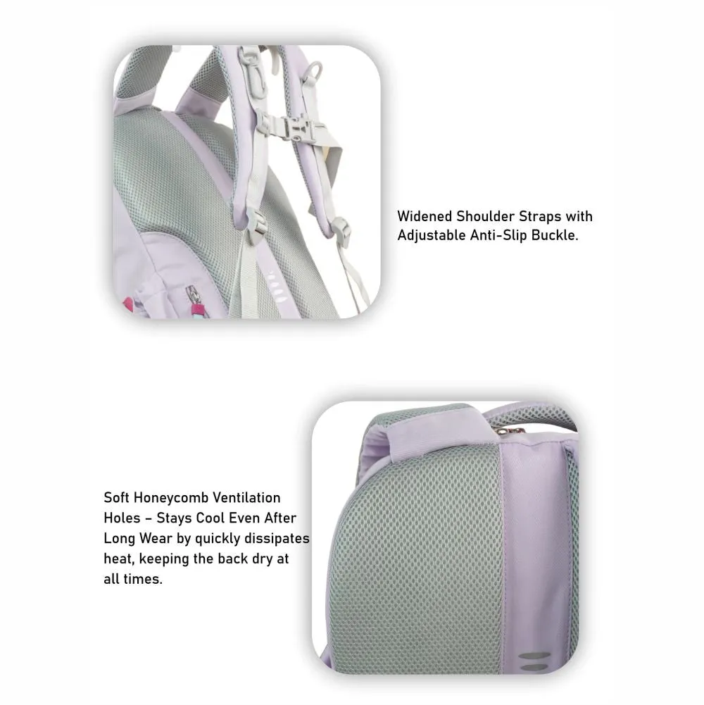 3 in one Purple Pastels School Backpack for Older Kids & Adults