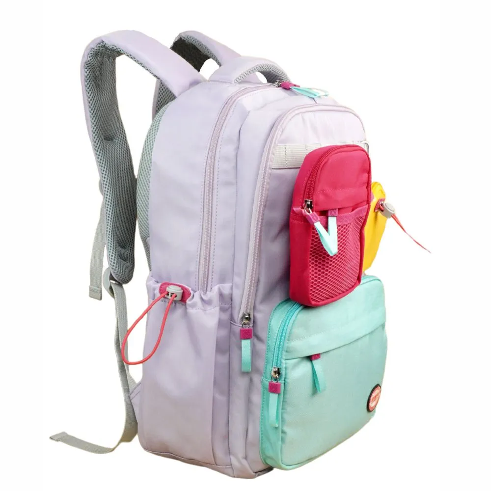 3 in one Purple Pastels School Backpack for Older Kids & Adults