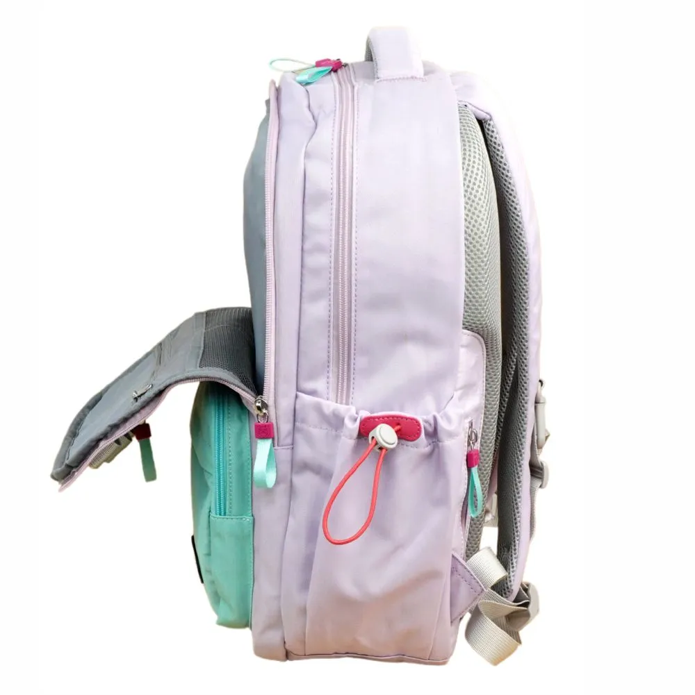 3 in one Purple Pastels School Backpack for Older Kids & Adults