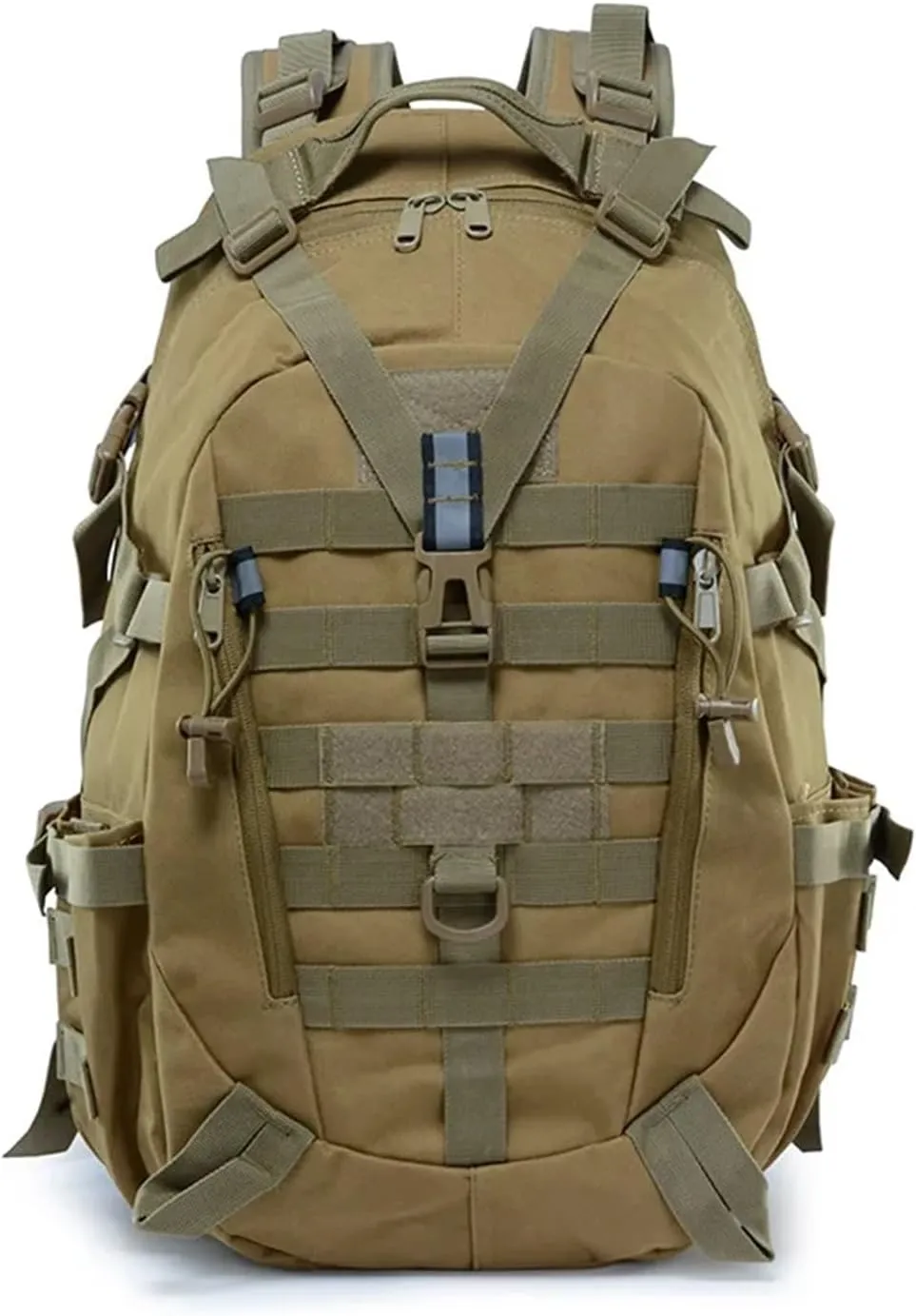 30-40L Camping Backpack Men's Travel Bags Climbing Rucksack Hiking Outdoor Reflective Shoulder Fishing Bag(Style1)