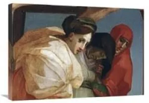 30 in. Descent from The Cross - Detail Art Print - Rosso Fiorentino