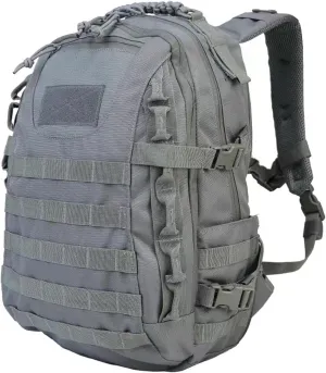 35L 1000D Nylon Camping Backpack Waterproof Trekking Fishing Hunting Bag Outdoor Tactical Molle Climbing Rucksack Bag (grey)