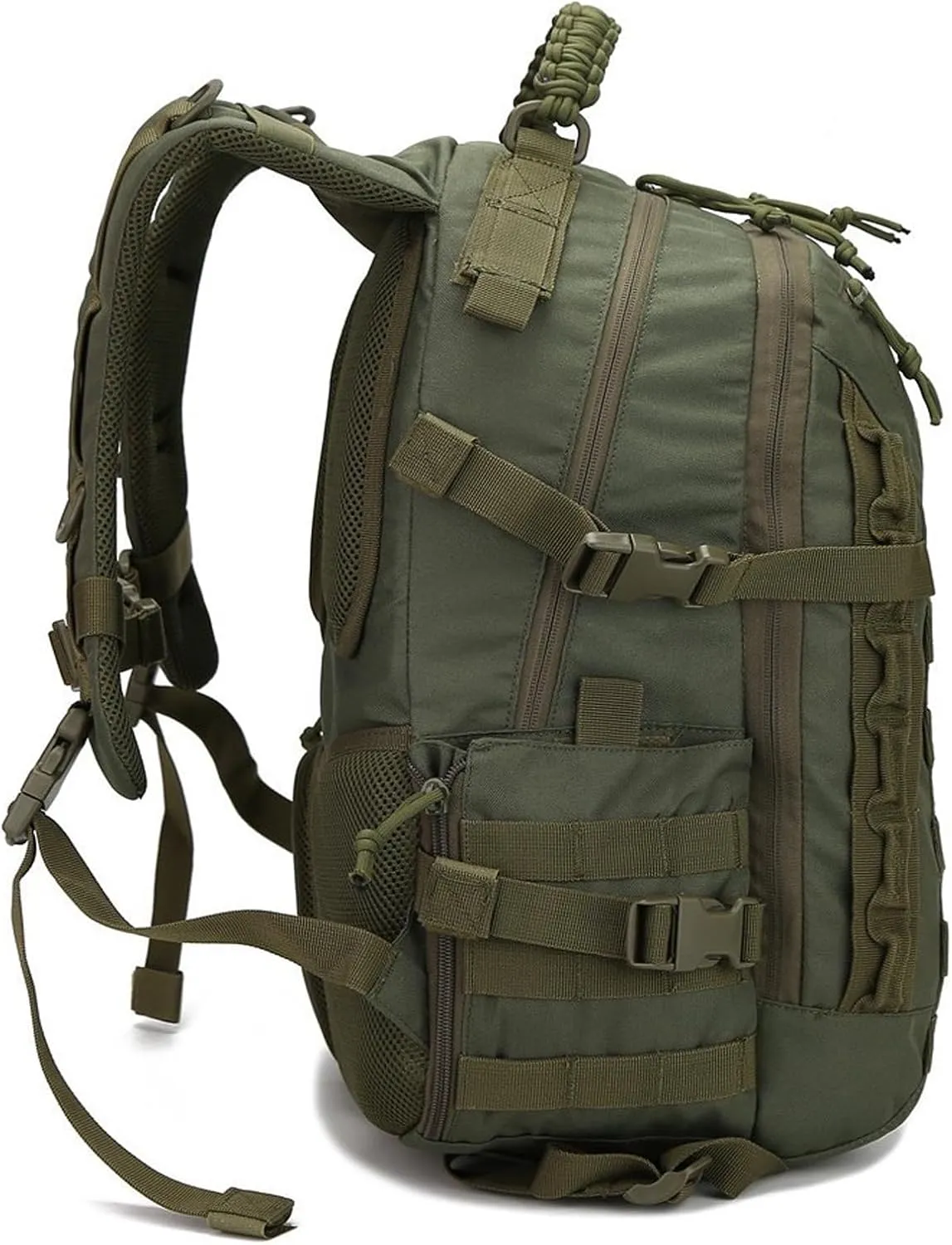 35L 1000D Nylon Camping Backpack Waterproof Trekking Fishing Hunting Bag Outdoor Tactical Molle Climbing Rucksack Bag (grey)