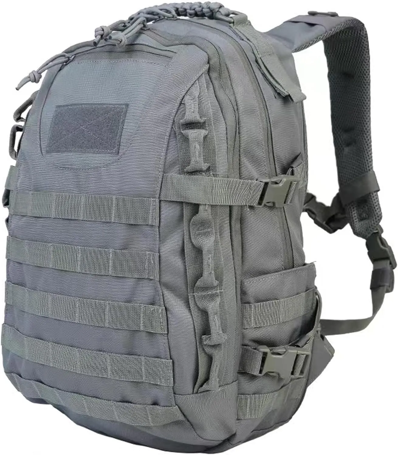 35L 1000D Nylon Camping Backpack Waterproof Trekking Fishing Hunting Bag Outdoor Tactical Molle Climbing Rucksack Bag (grey)