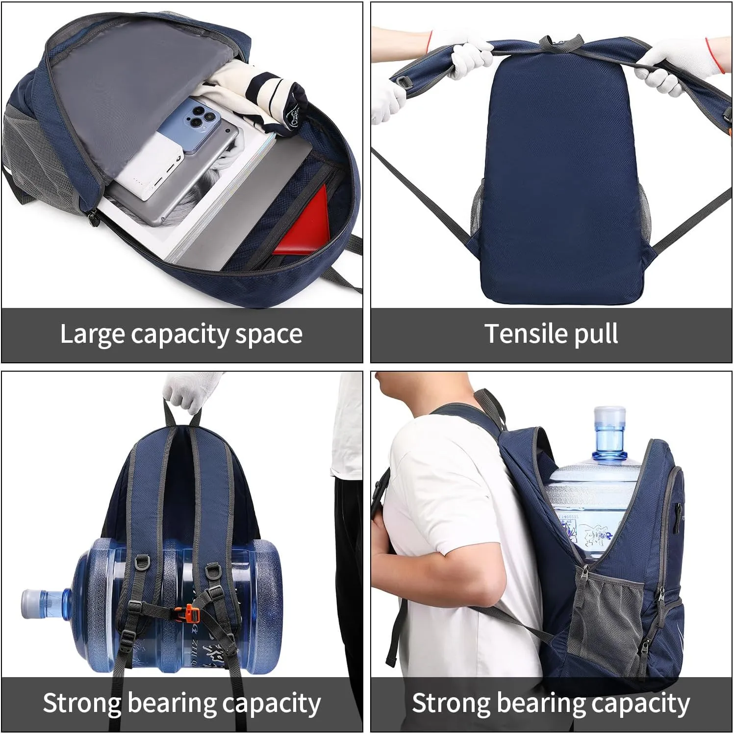 35L Lightweight Foldable Waterproof Packable Travel Small Hiking Backpack Daypack for men women