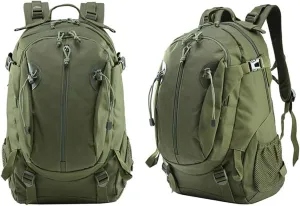 35L Outdoor Transport Backpack for Camping Hiking Daypack Trekking Traveling and Survival Gear for both Men & Women (Olive Drab)