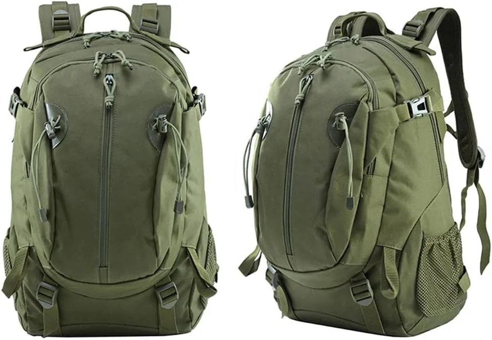 35L Outdoor Transport Backpack for Camping Hiking Daypack Trekking Traveling and Survival Gear for both Men & Women (Olive Drab)