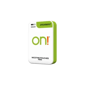 3mg On! Mini Spearmint Nicotine Pouches - 20 Convenient Pouches