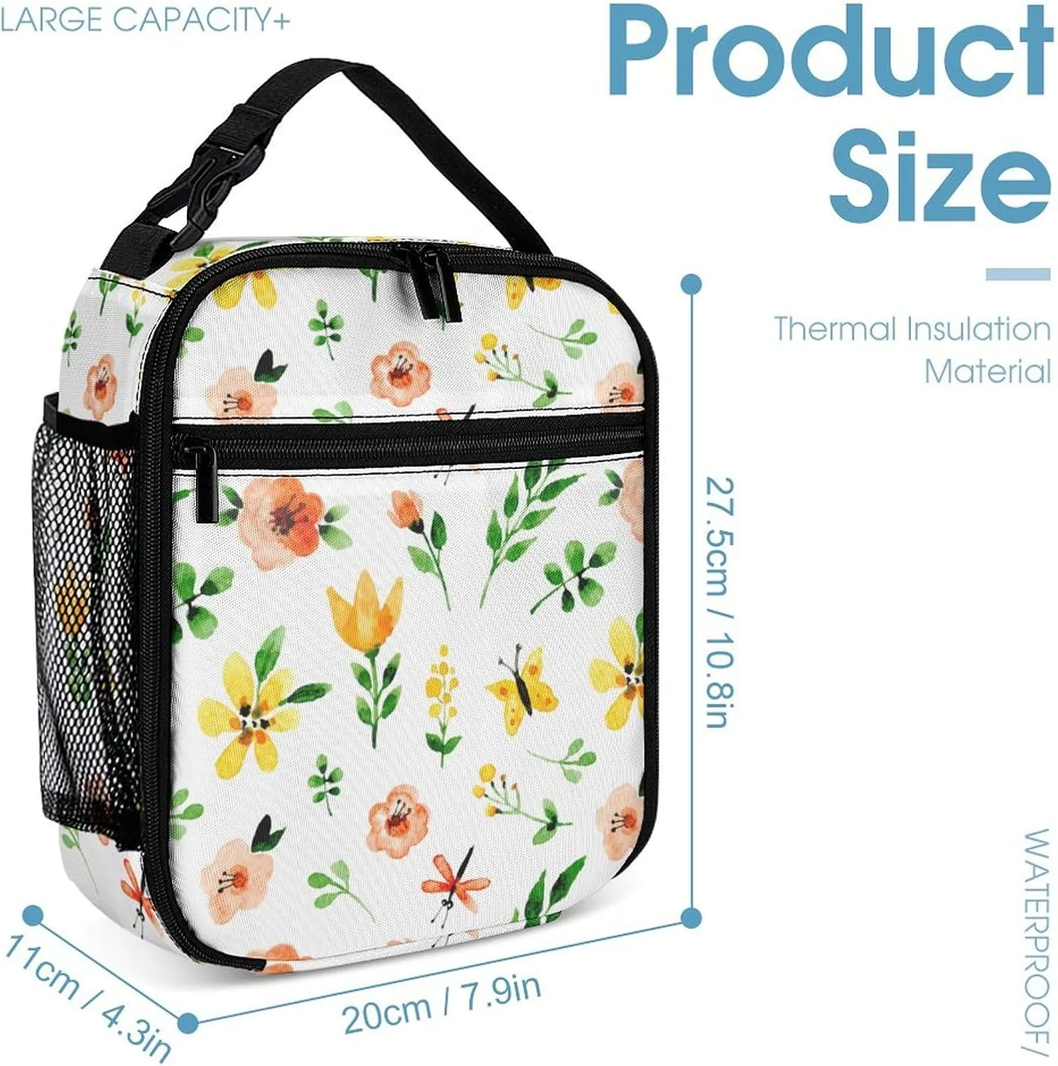 3PCS Backpack with Lunch Box & Pen Case, 16.2 Inch Ergonomic Straps Backpack, Cute College Backpack for Traveling Daypack