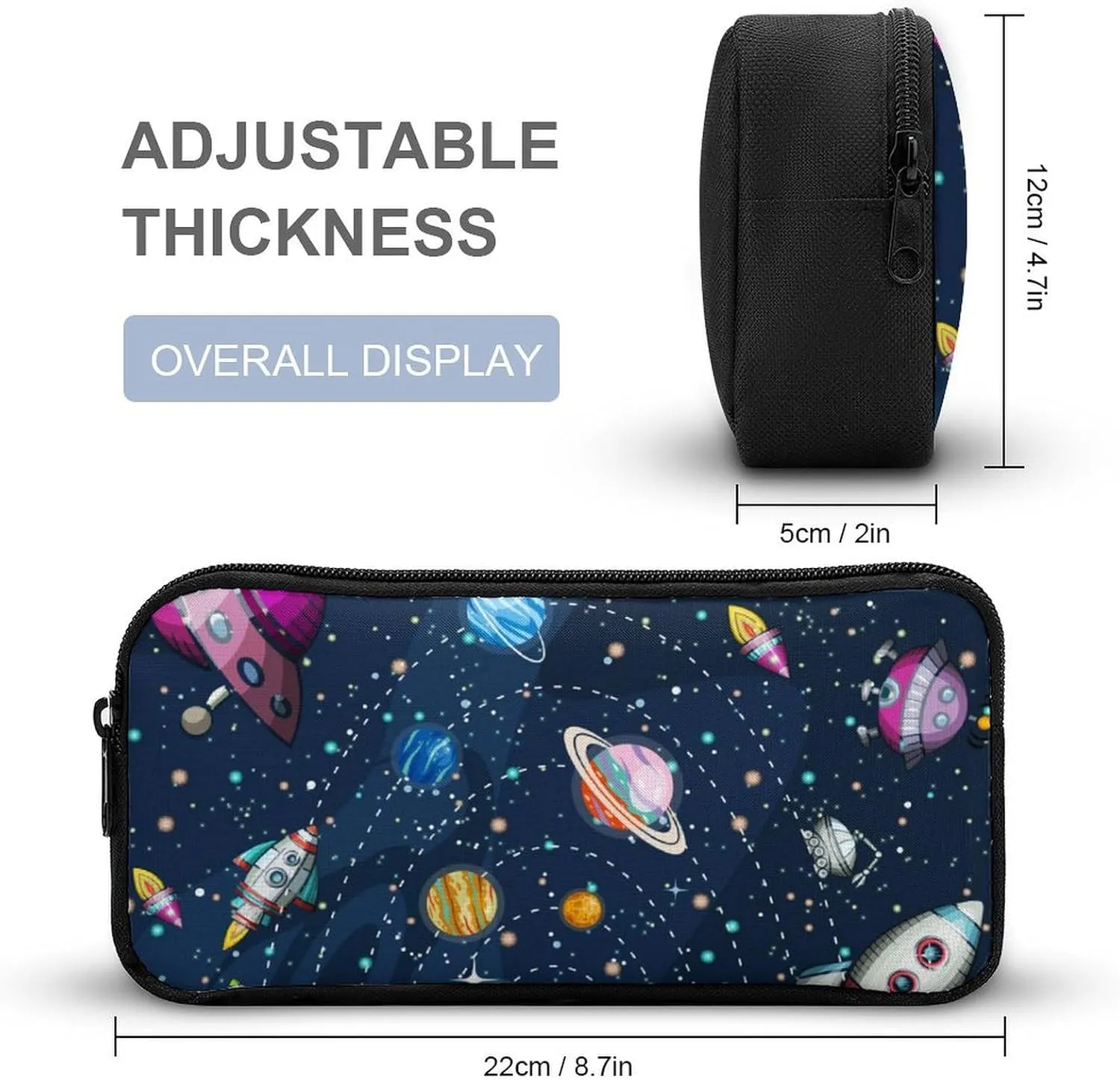 3pcs Space Galaxy Backpack Set, Multi-functional Laptop Bag 17in Water Resistant Travel Daypack, Large Capacity Double Shoulder Backpack With Lunch Bag (Space Galaxy