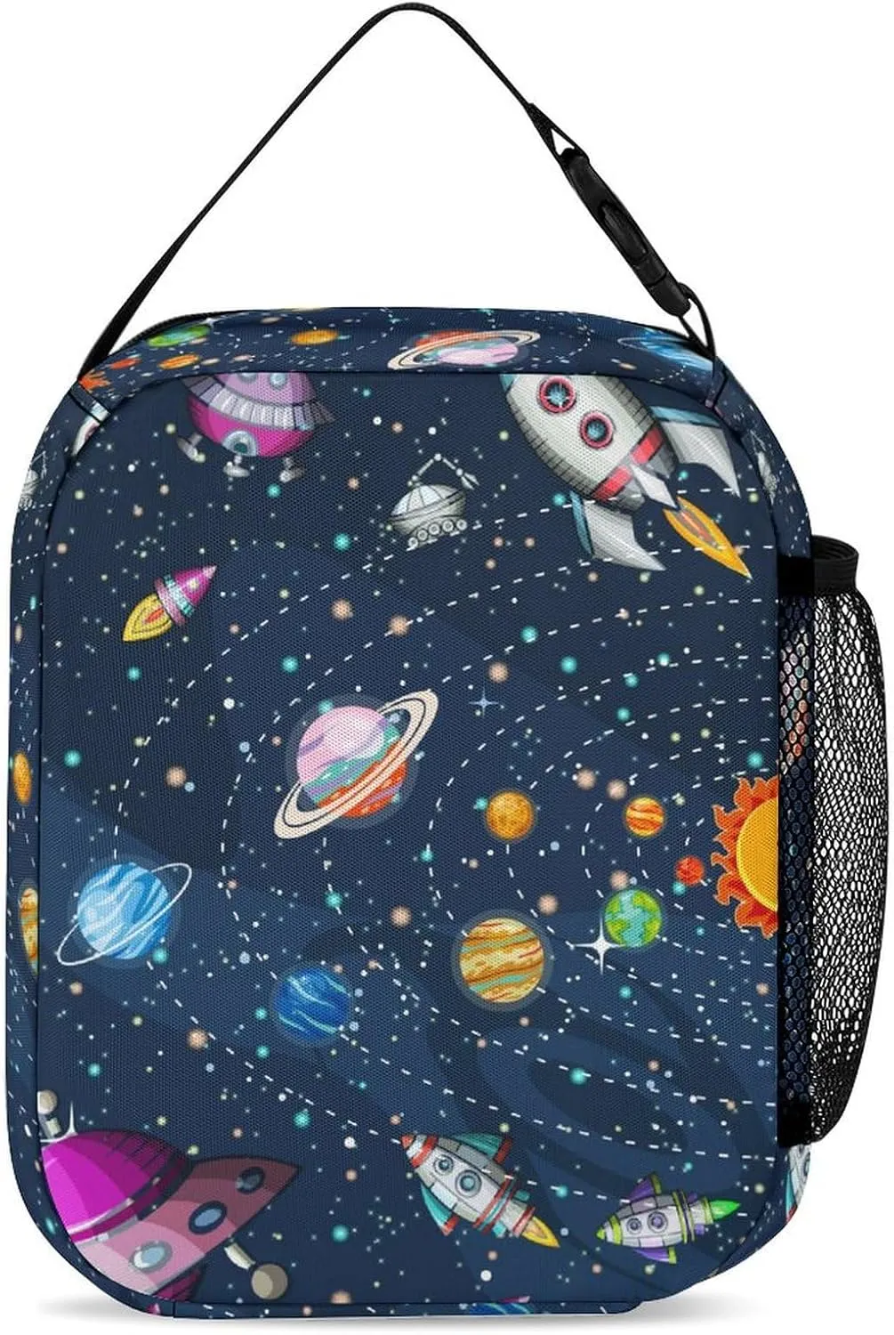 3pcs Space Galaxy Backpack Set, Multi-functional Laptop Bag 17in Water Resistant Travel Daypack, Large Capacity Double Shoulder Backpack With Lunch Bag (Space Galaxy
